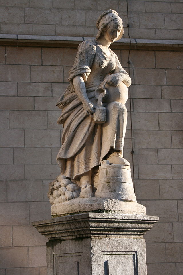 Crédit photo :Michel Val la Laitière une statue de Marc de Vos (1687)